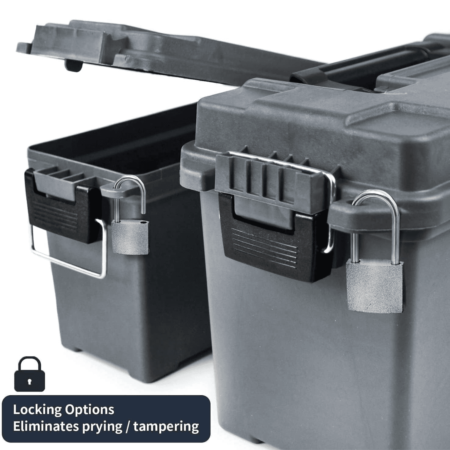 Munitionskoffer, Patronenbox und Munitionsbox zwei weitere