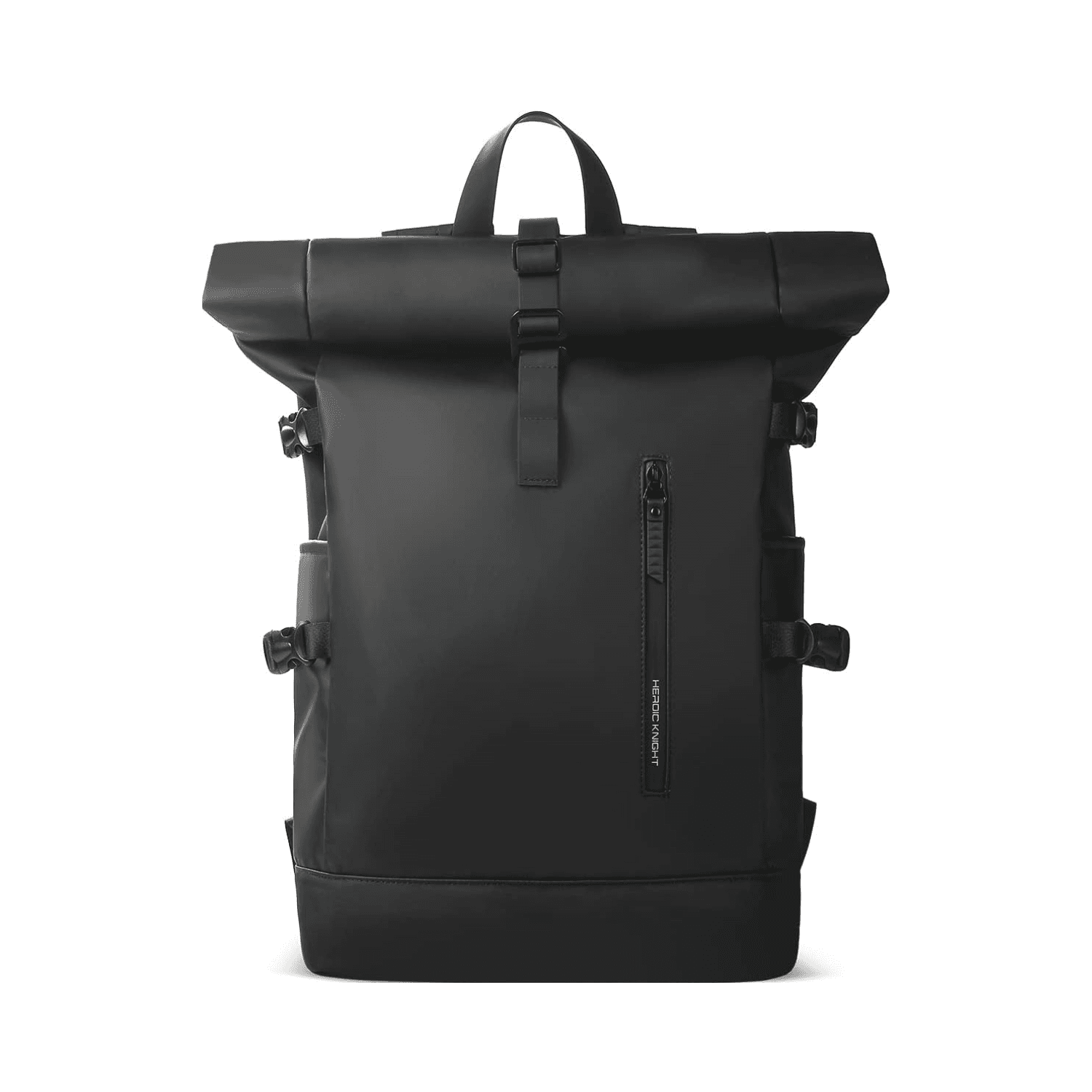 Rolltop Rucksack Damen Herren schwarz