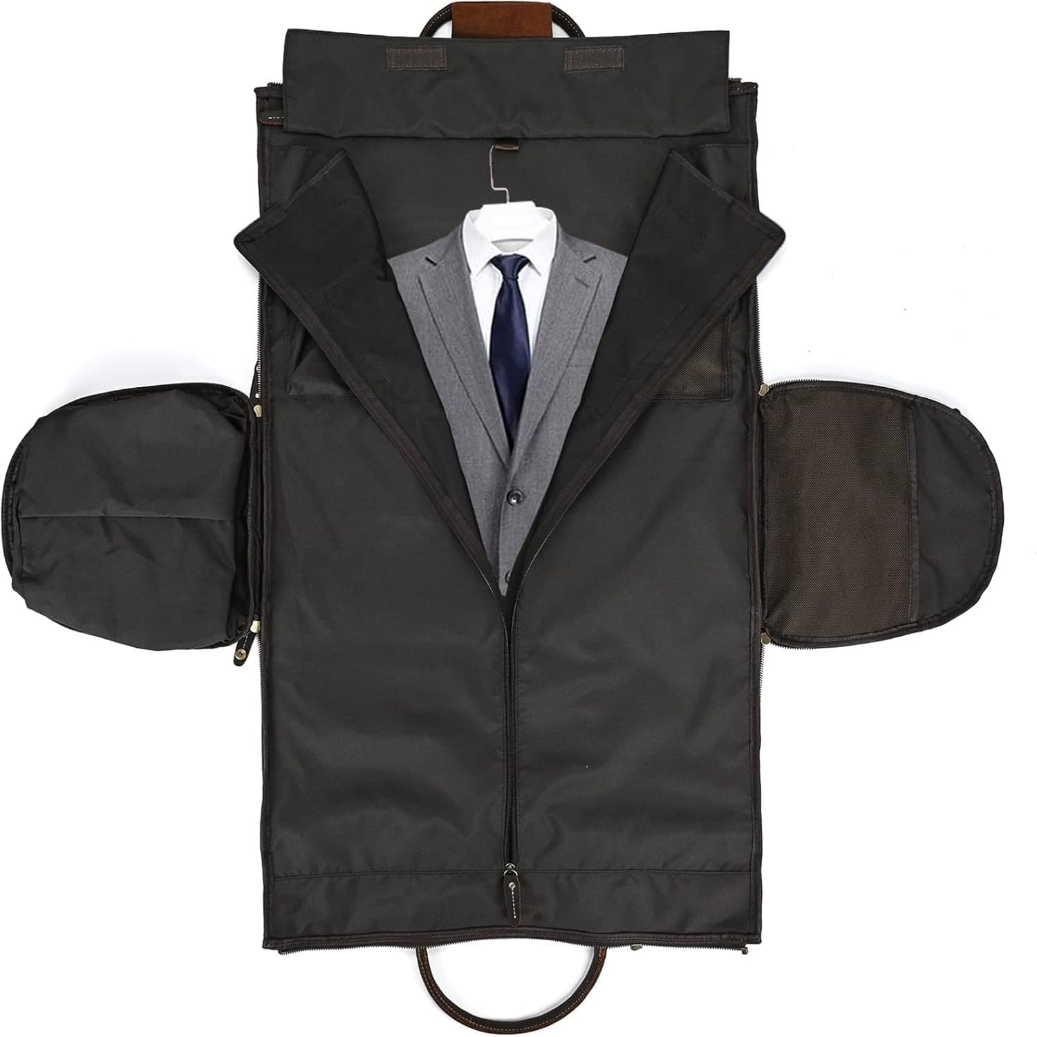 Leder Weekender Herren Damen zusatstasche