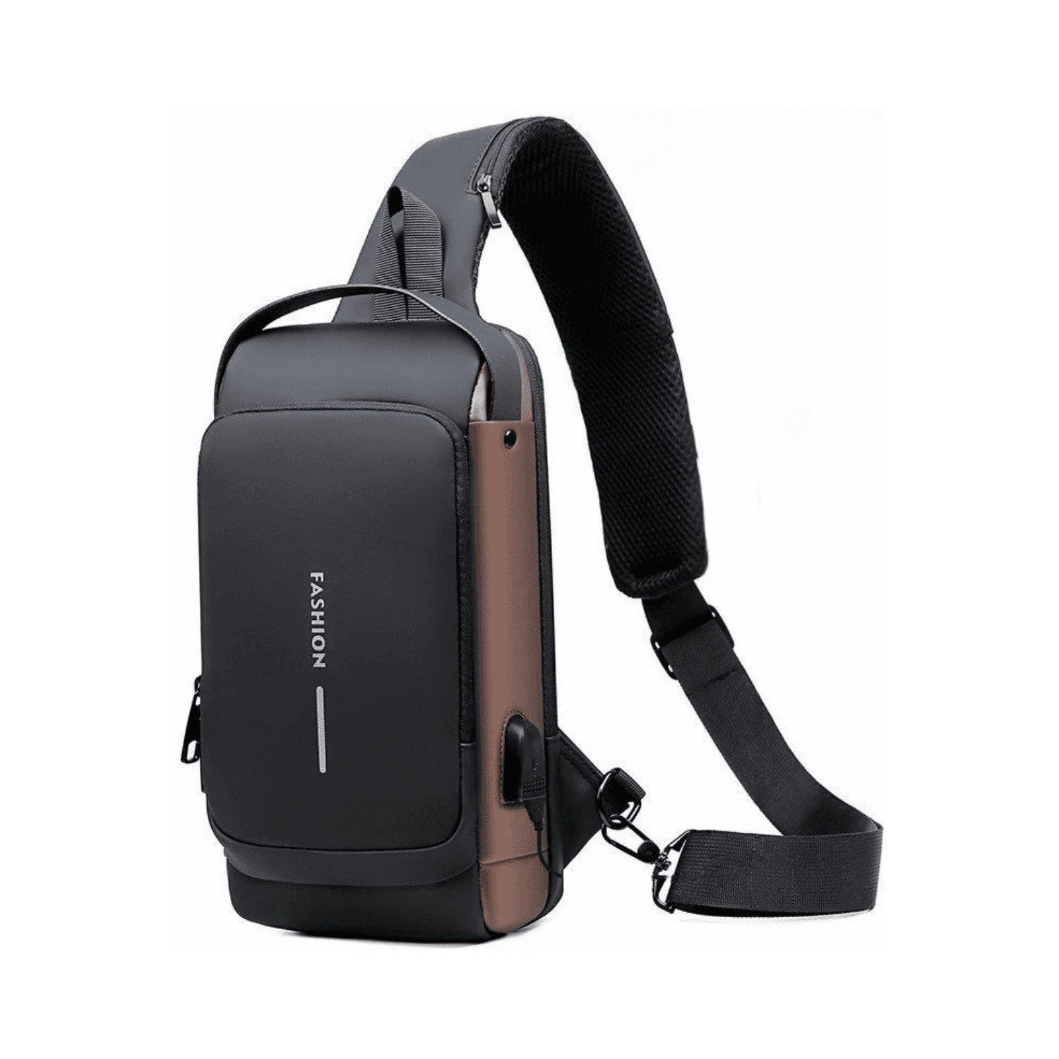 Herren Multifunktions-Anti-Diebstahl-Umhängetasche mit USB Port - Deine Wertsachen sicher, dein Akku voll Bild 0