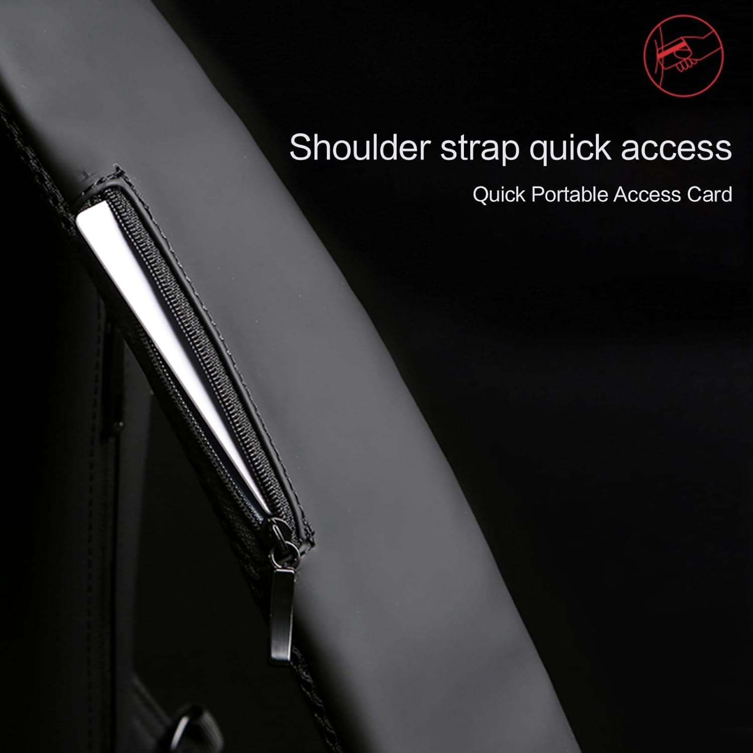 Brusttasche Herren, Diebstahlsichere tasche kartendetails