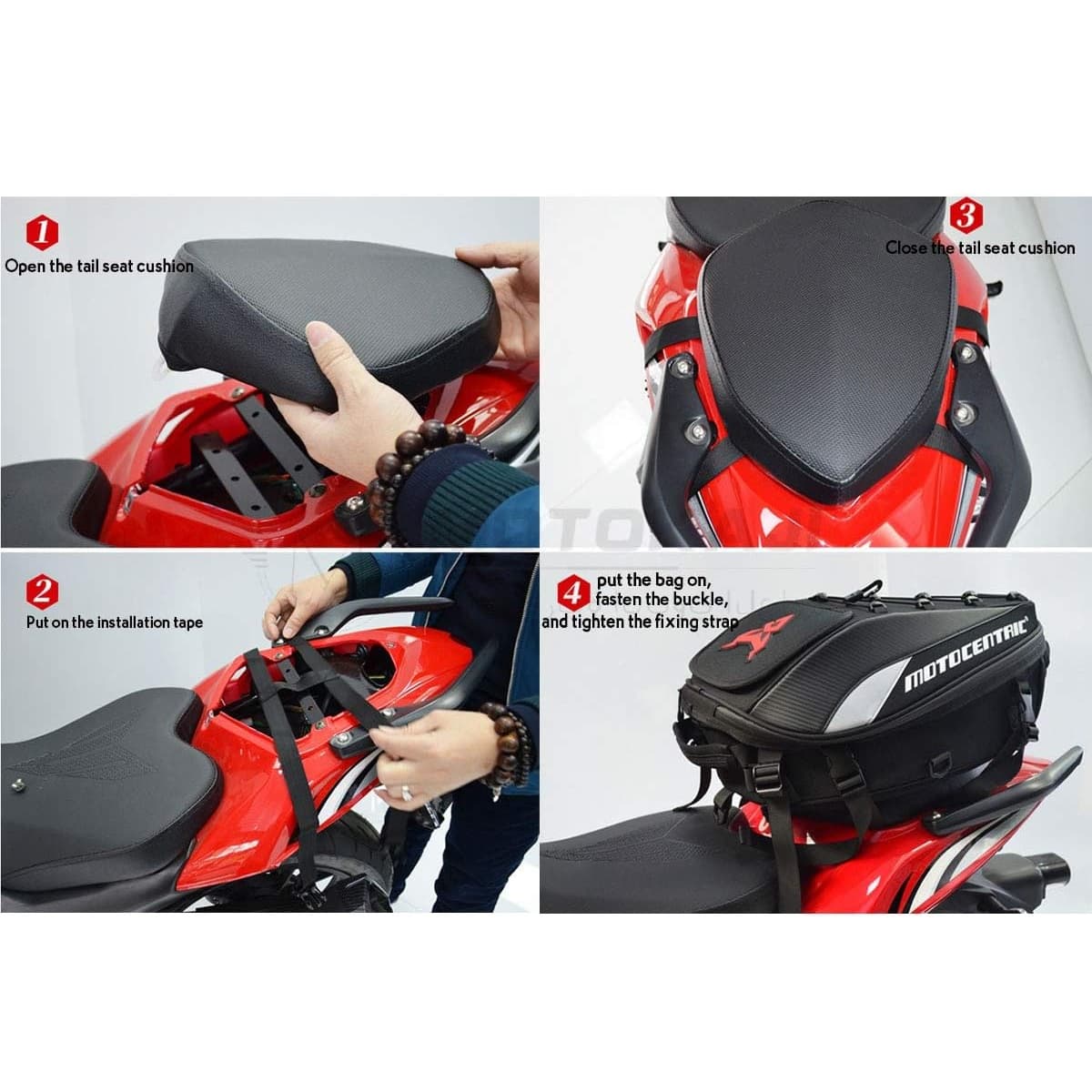 Motorrad Rucksack wasserdicht alle seiten