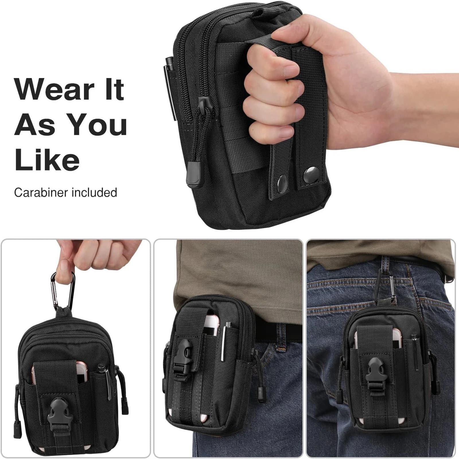 EDC Organizer MOLLE-Befestigung am Rucksack