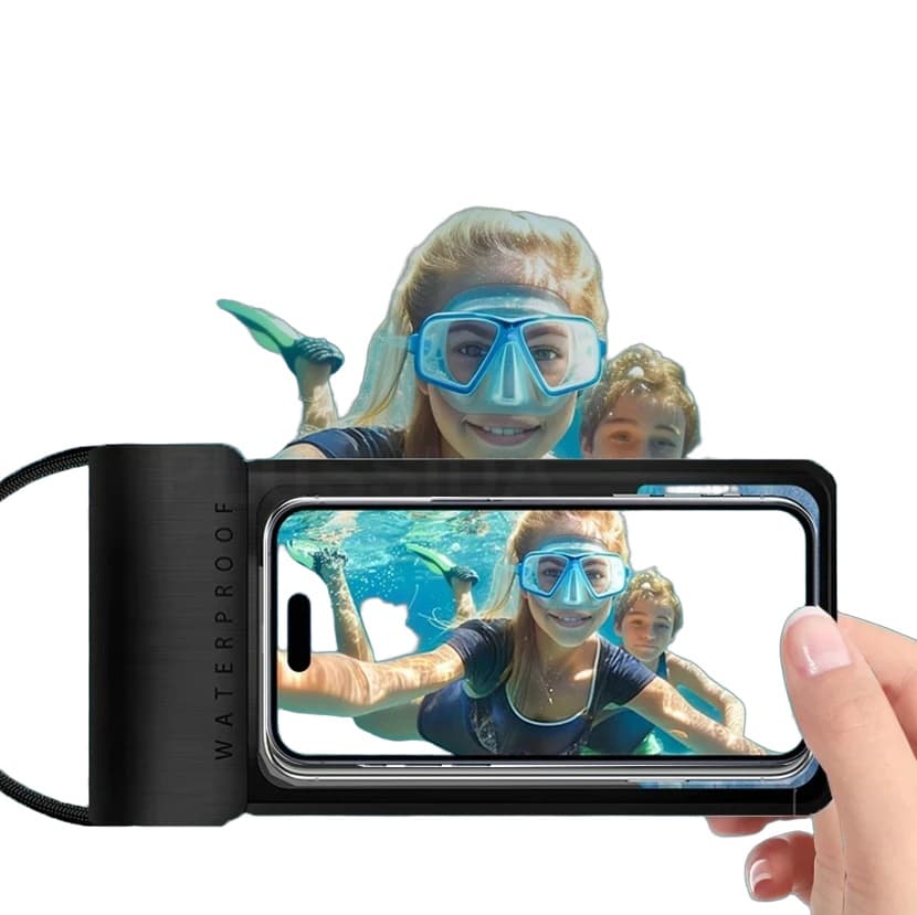 Wasserdichte Handyhülle – IPX8 Unterwasser-Schutztasche für Smartphones bis 7 Zoll