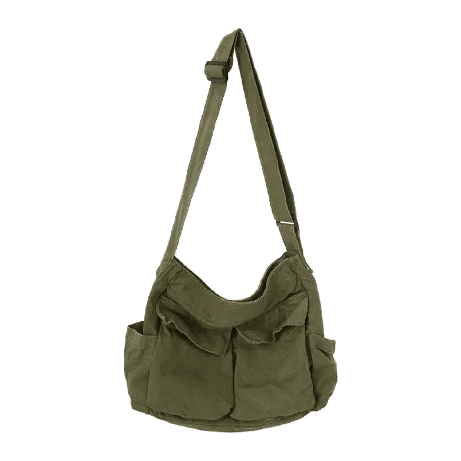 Canvas Umhaengetasche Herren Vintage khaki