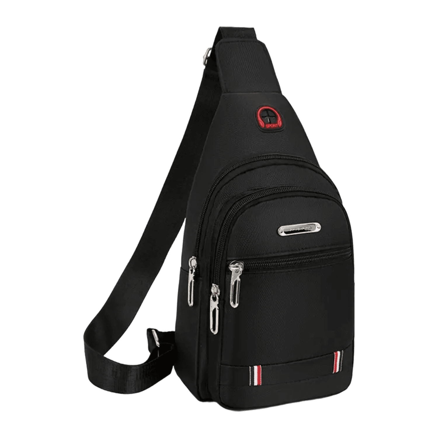 Sling Bag Herren Crossbody - Schwarz
