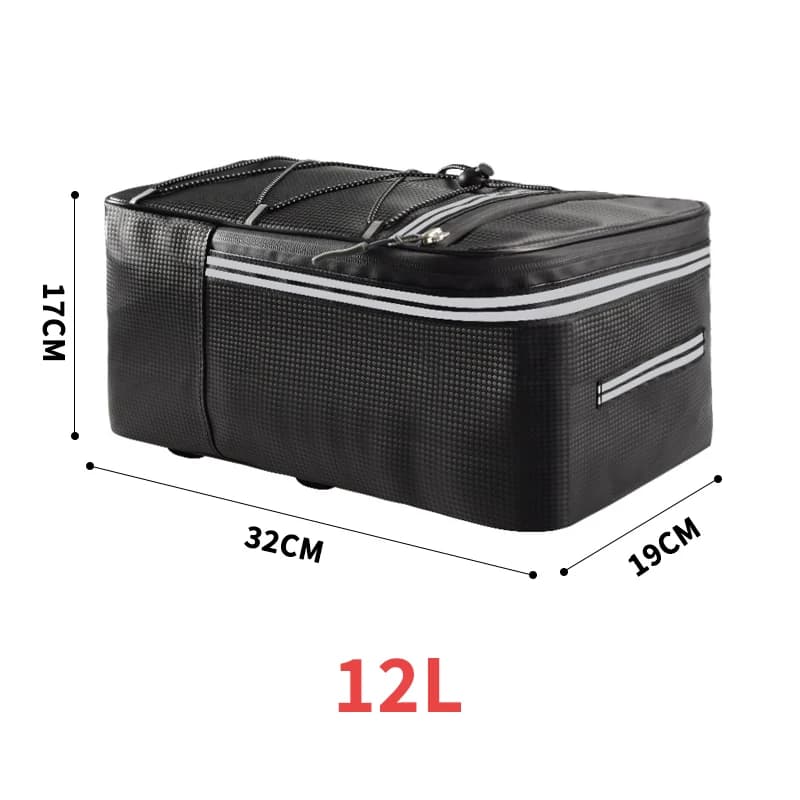 Fahrrad-Gepäckträgertasche 12 L wasserdicht kompakt