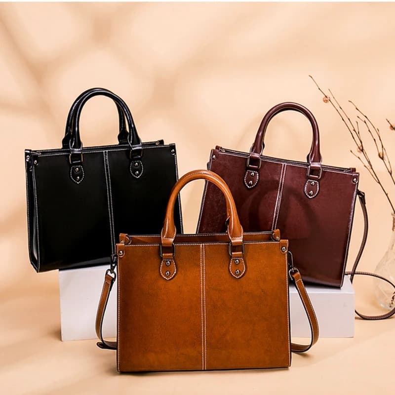 Ledertasche Damen, Handtasche Leder alle farben