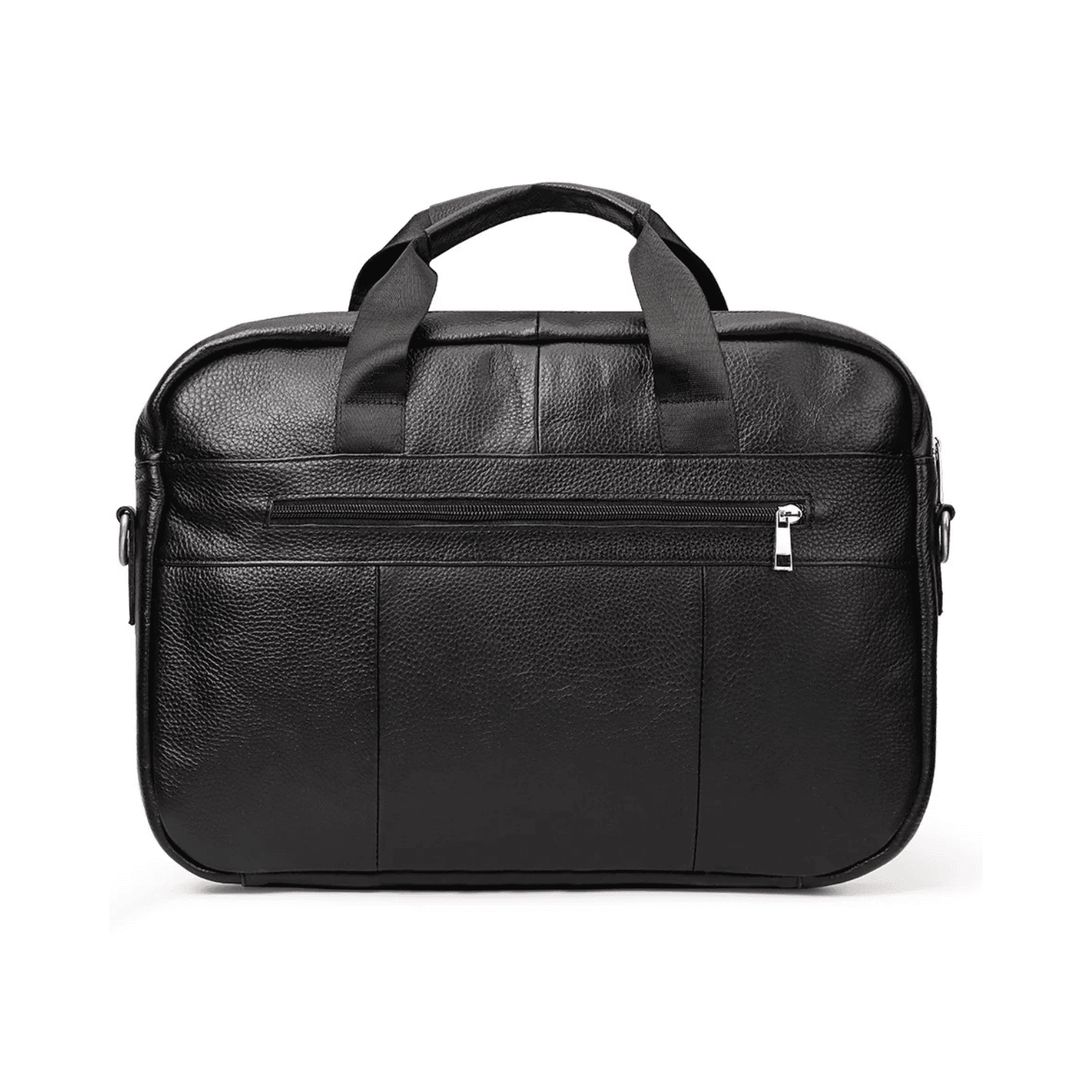 Laptoptasche Leder Herren schwarz hinten