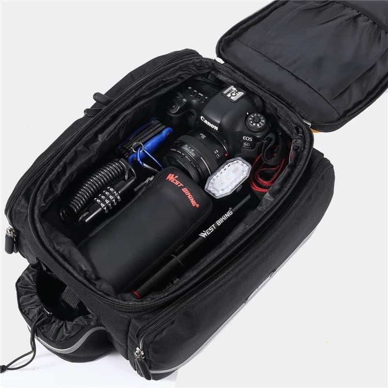 Fahrrad Gepäckträgertasche innen