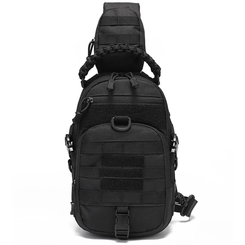 Sling Rucksack am Mann getragen Crossbody