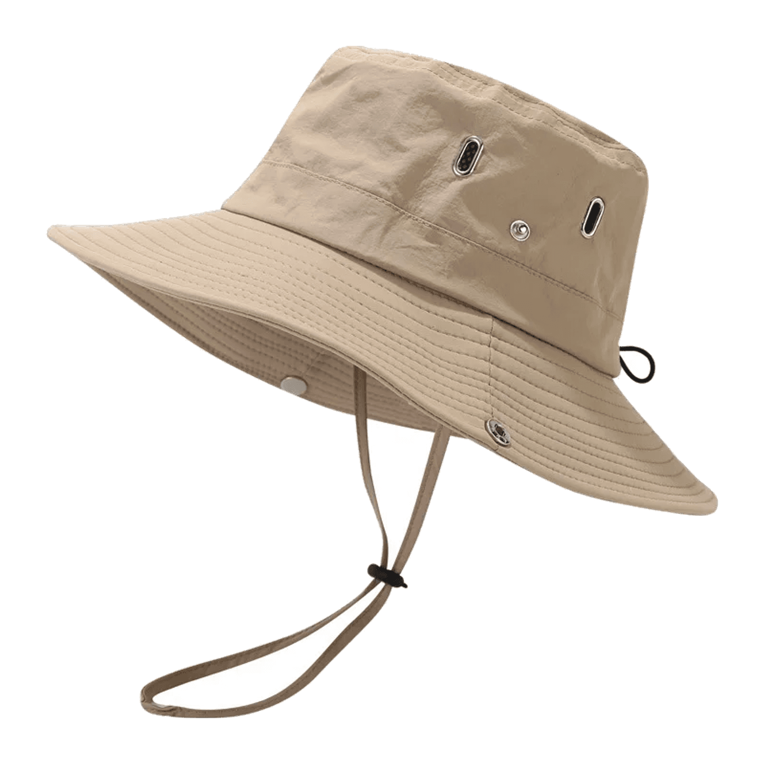 Buschhut mit breiter Krempe - Wasserabweisender Outdoor Sonnenhut, Khaki