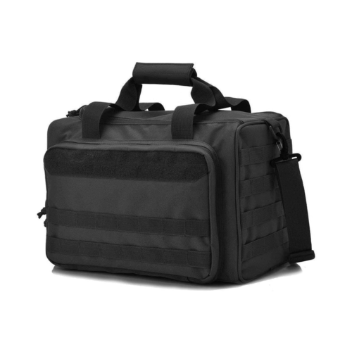 Waffentasche für Kurzwaffen schwarz seitlich