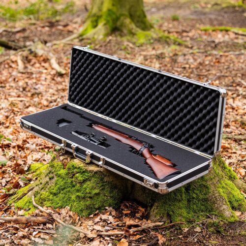 Waffenkoffer abschließbar für Gewehre groesse 82x36x12 mit einer waffe