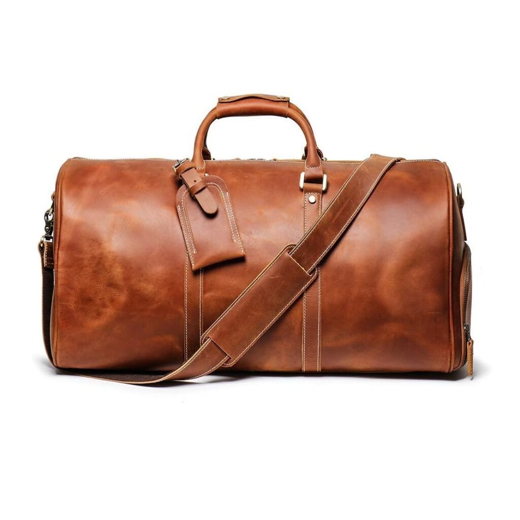 Weekender Herren Leder, Reisetasche und Sporttasche Herren