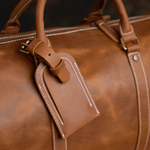 Weekender Herren Leder details vorne