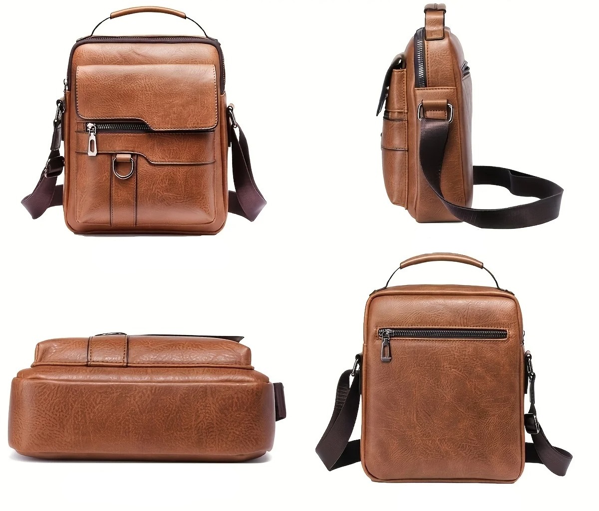 Leder Umhängetasche Herren masse