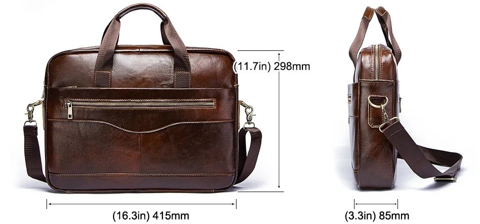 Leder Umhängtasche Herren masse