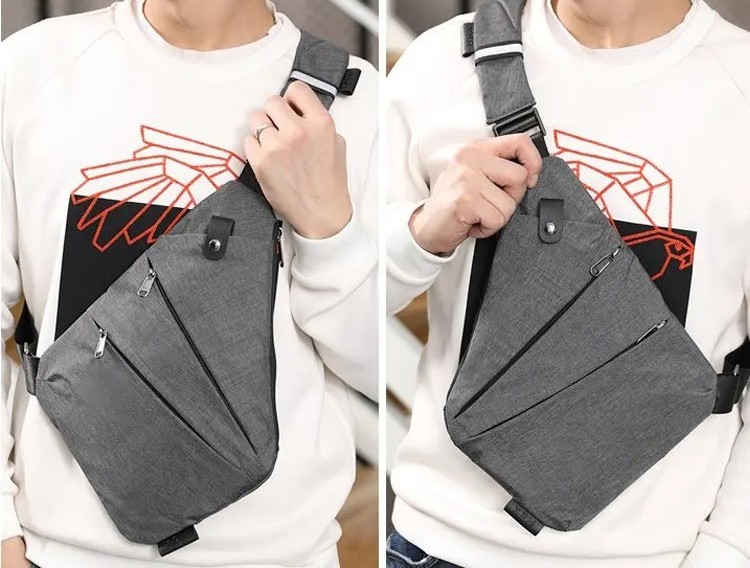 Links- und Rechtshänder diebstahlsichere Umhängetasche