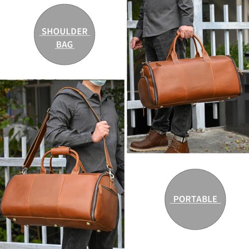 Leder Weekender Herren Damen mehr personenbilder
