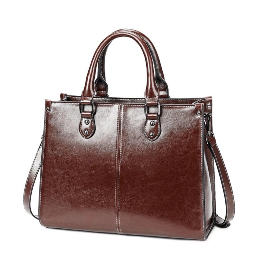 Ledertasche Damen, Handtasche Leder weinrot