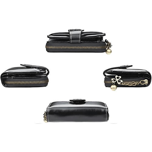 Geldbörse Damen, kleines portemonnaie alle seiten liegend