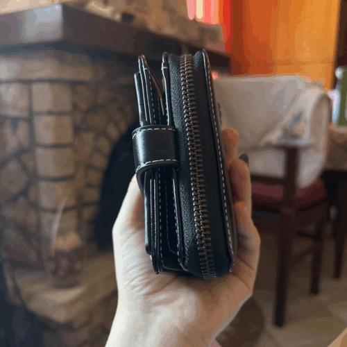 Geldbörse Damen, kleines portemonnaie seite