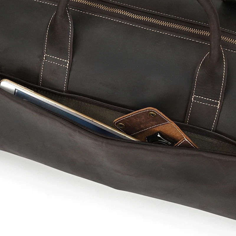 Leder Weekender Herren außentasche