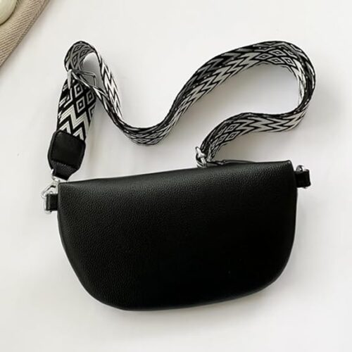 Bauchtasche damen, kleine Gürteltasche Damen Leder hinten