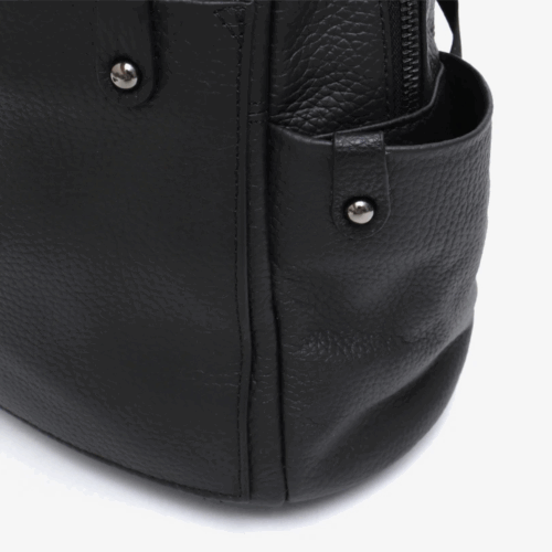 Damen rucksack leder außentasche andere perspektive