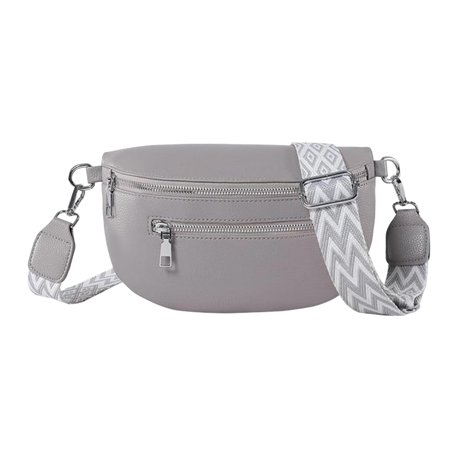 Halbmond Damen Leder-Bauchtasche - Alles Wichtige sicher und stilvoll griffbereit für freie Hände und perfekte Ordnung